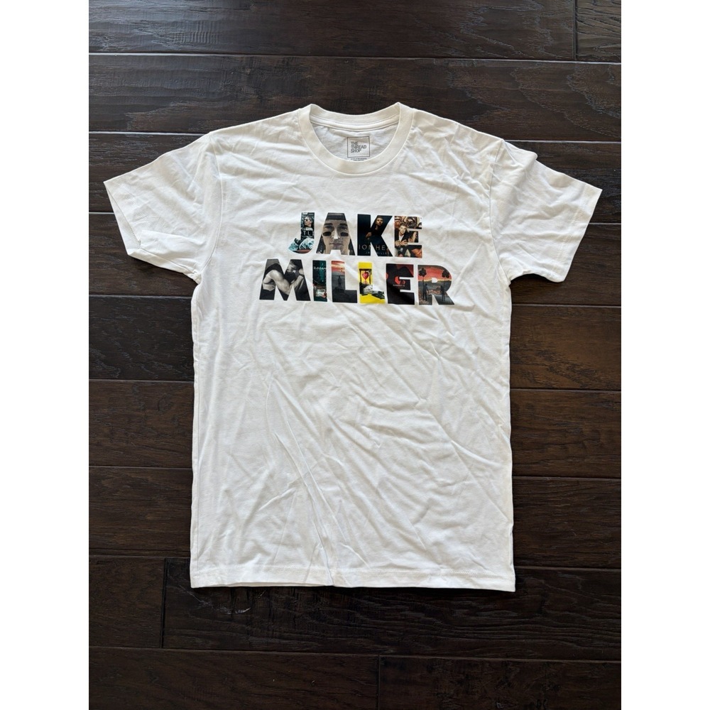 Jake Miller Graphic T-Shirt Mens‎ Small White The Thread Shop Music Merch Cotton